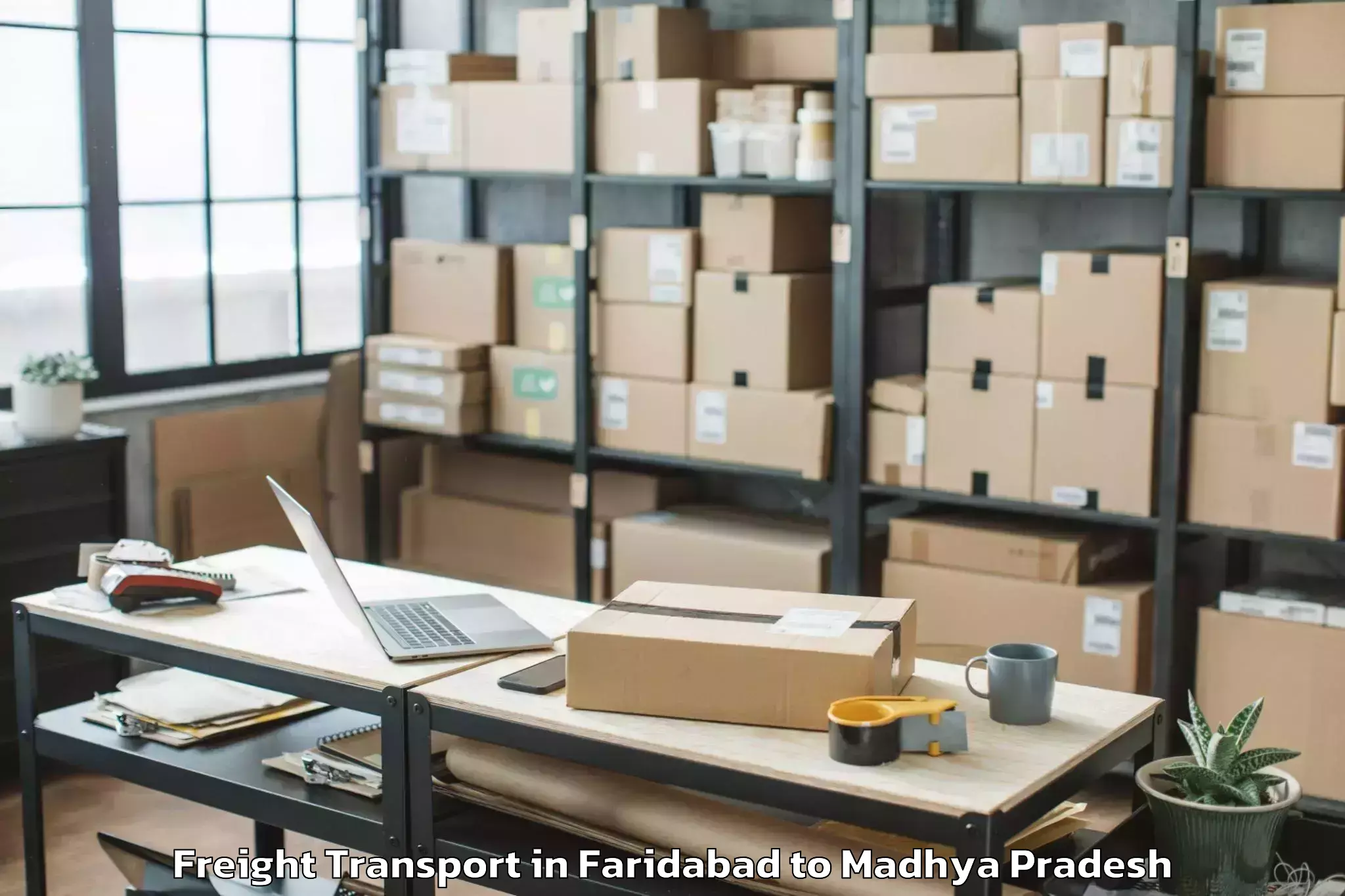 Easy Faridabad to Jabera Freight Transport Booking